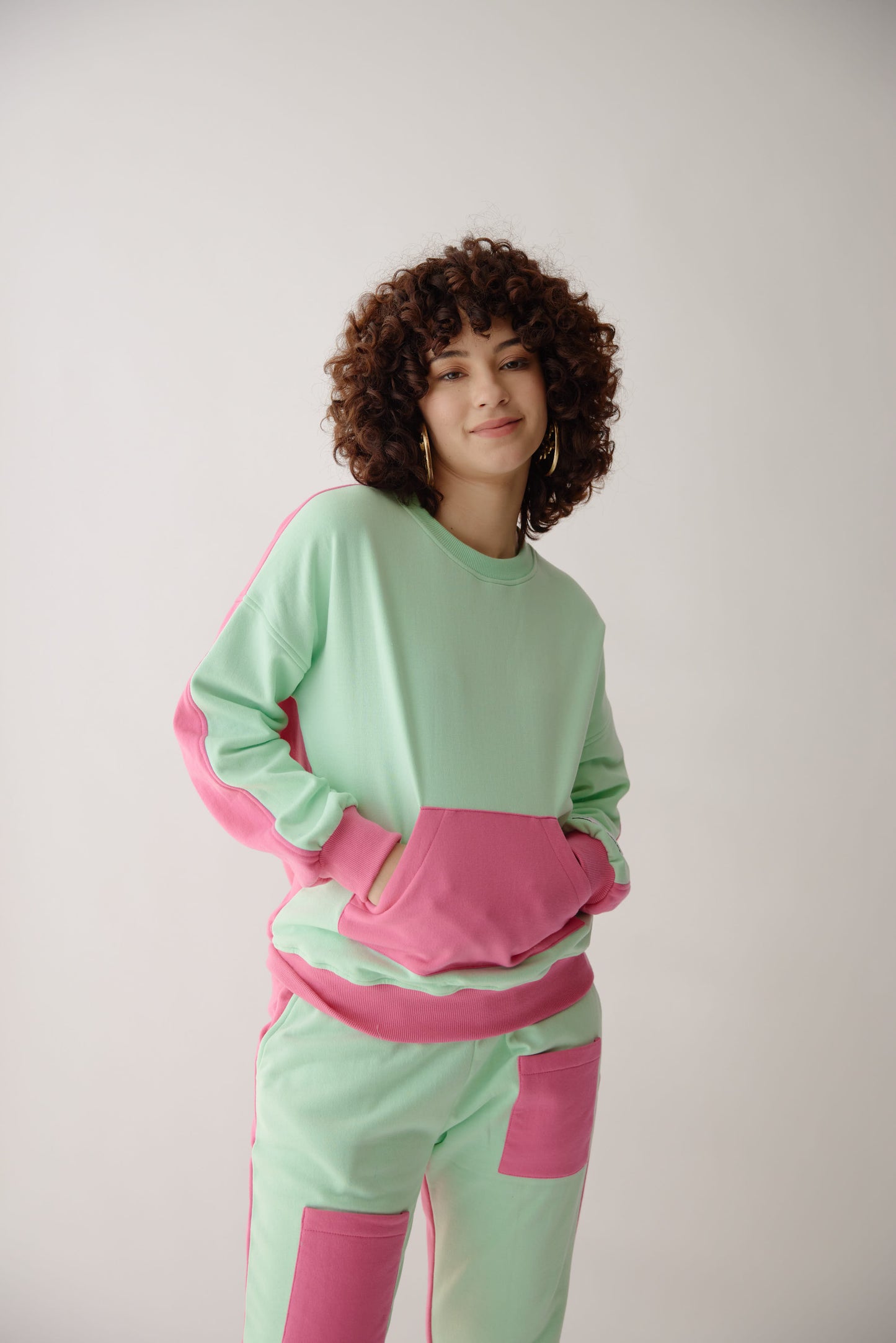 Strawberry Mint | Sweatshirt Set | Colour Block (Women)