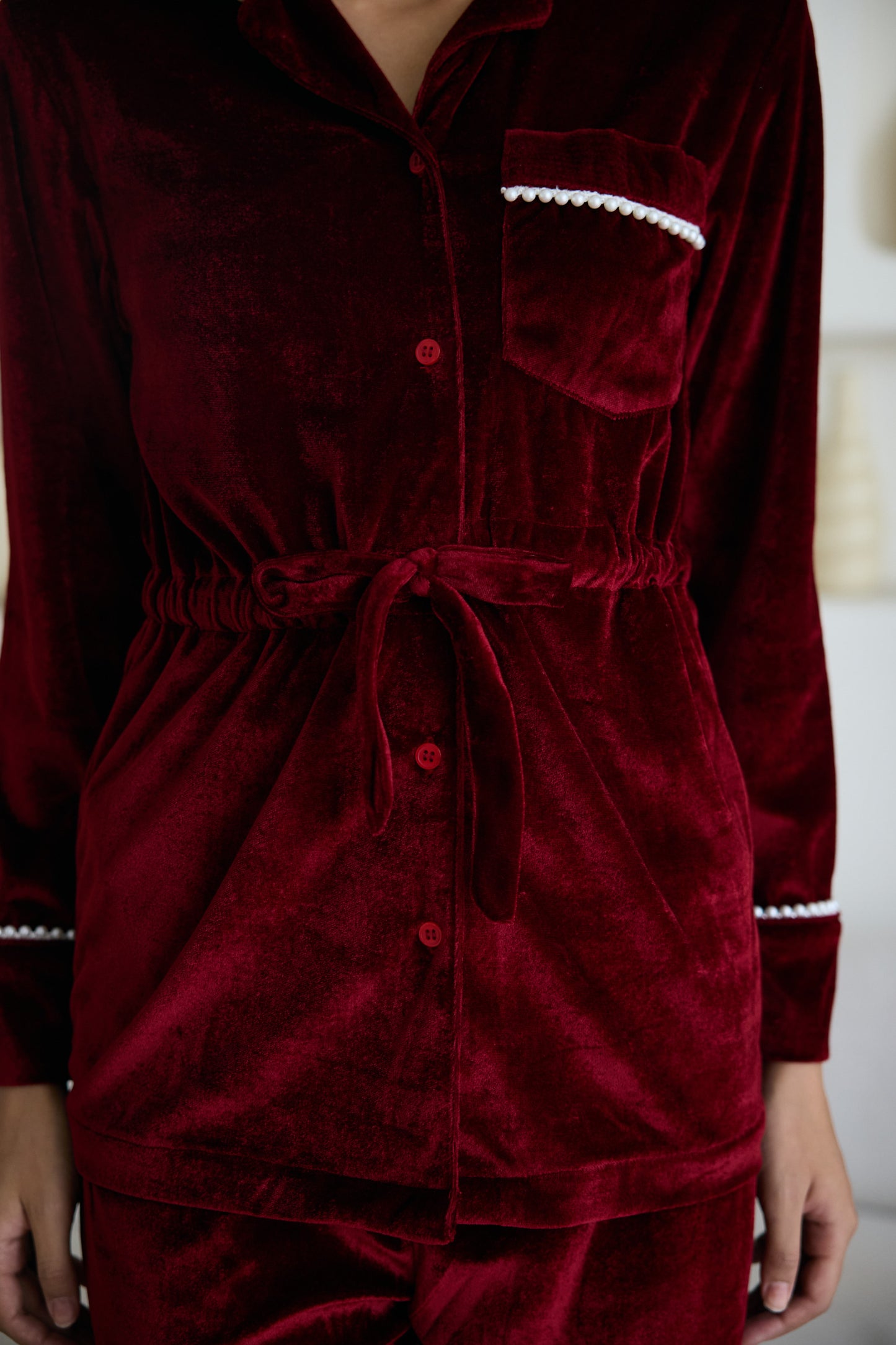 Mehroon | Pearly Dream | Velvet Nightwear