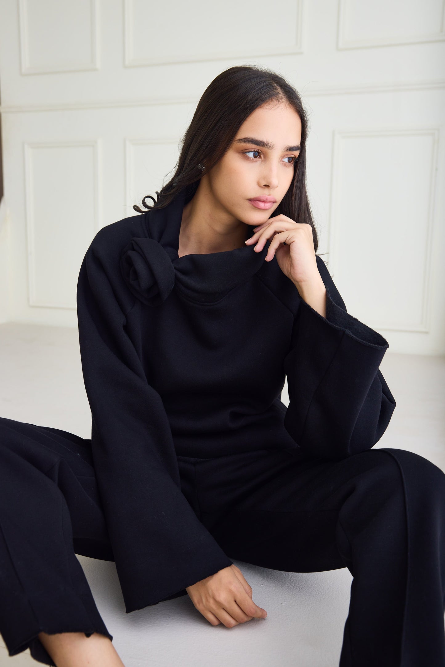 FLOWER BED | Black | Tracksuit SET