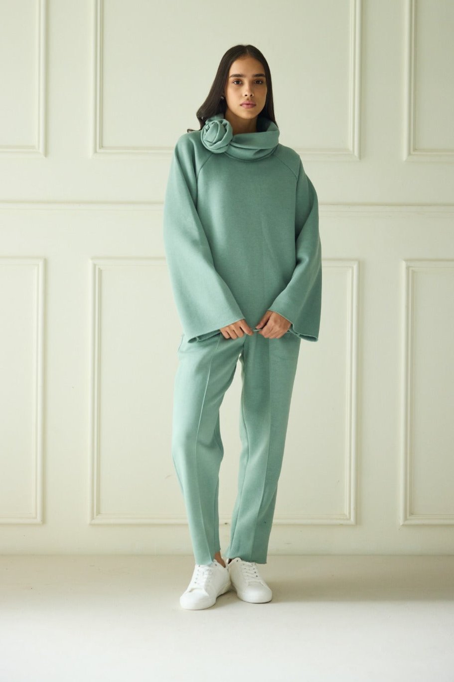 FLOWER BED Sage Green Tracksuit SET Women