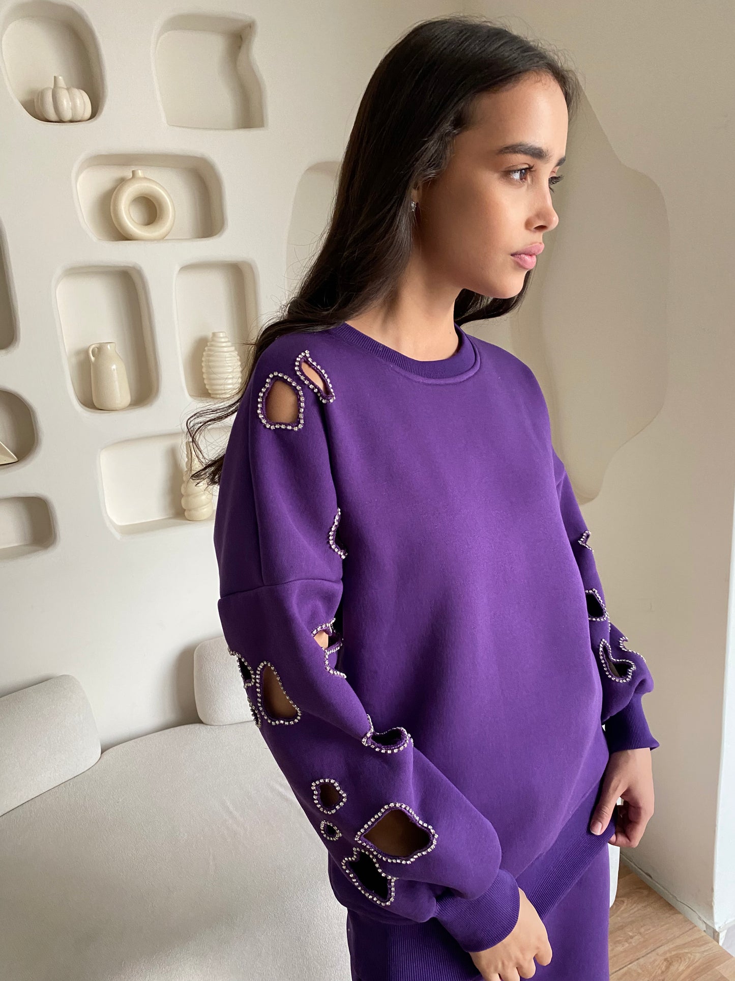 Sparkling Galaxy | Purple | Sweatshirt