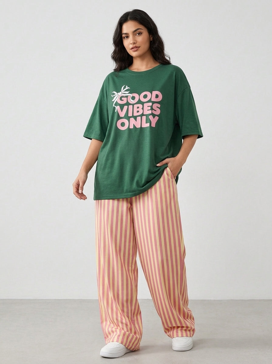 Good Vibes Only - Tshirt PJs by PC