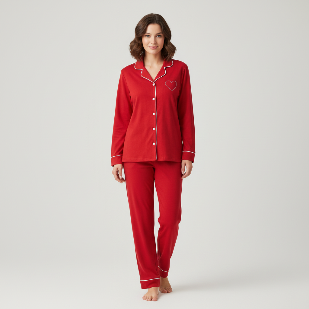 Hearty Heart (Red) Nightwear