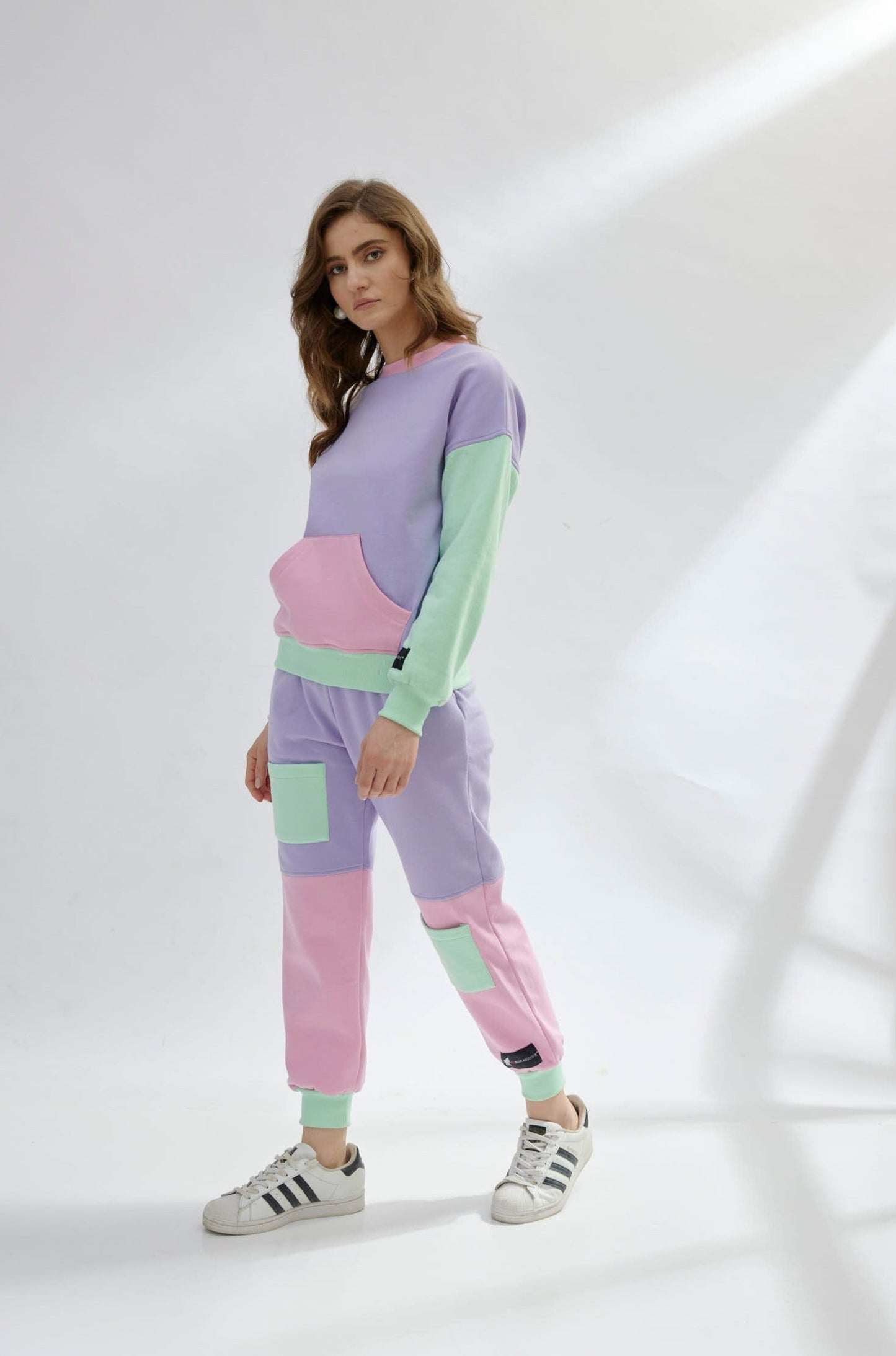 Pastel Hues Sweatshirt Set
