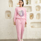 The Sparkling Lioness Sweatshirt Set (Women) (Pink)