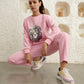 The Sparkling Lioness Sweatshirt Set (Women) (Pink)