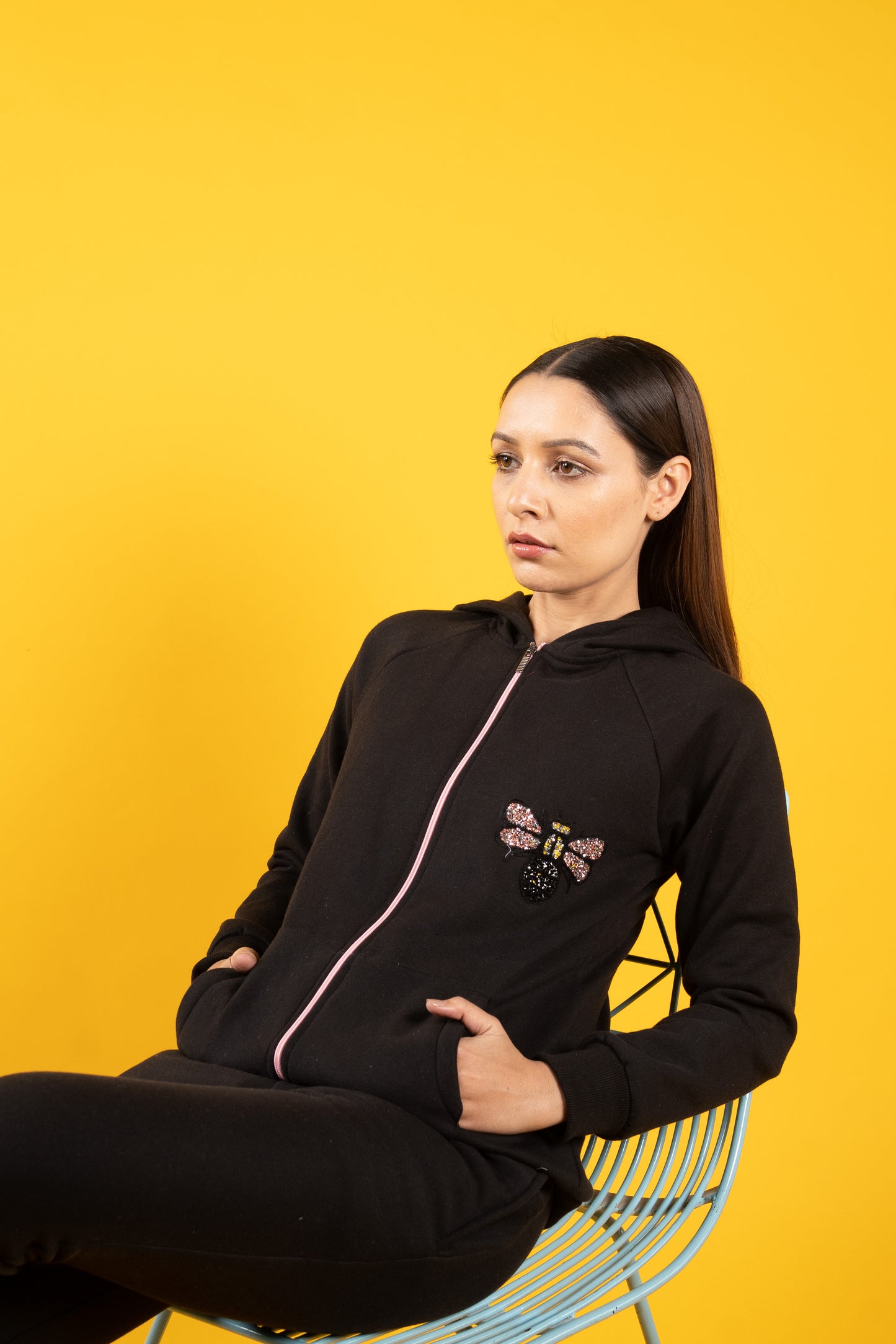 Butterfly Black Tracksuit Set