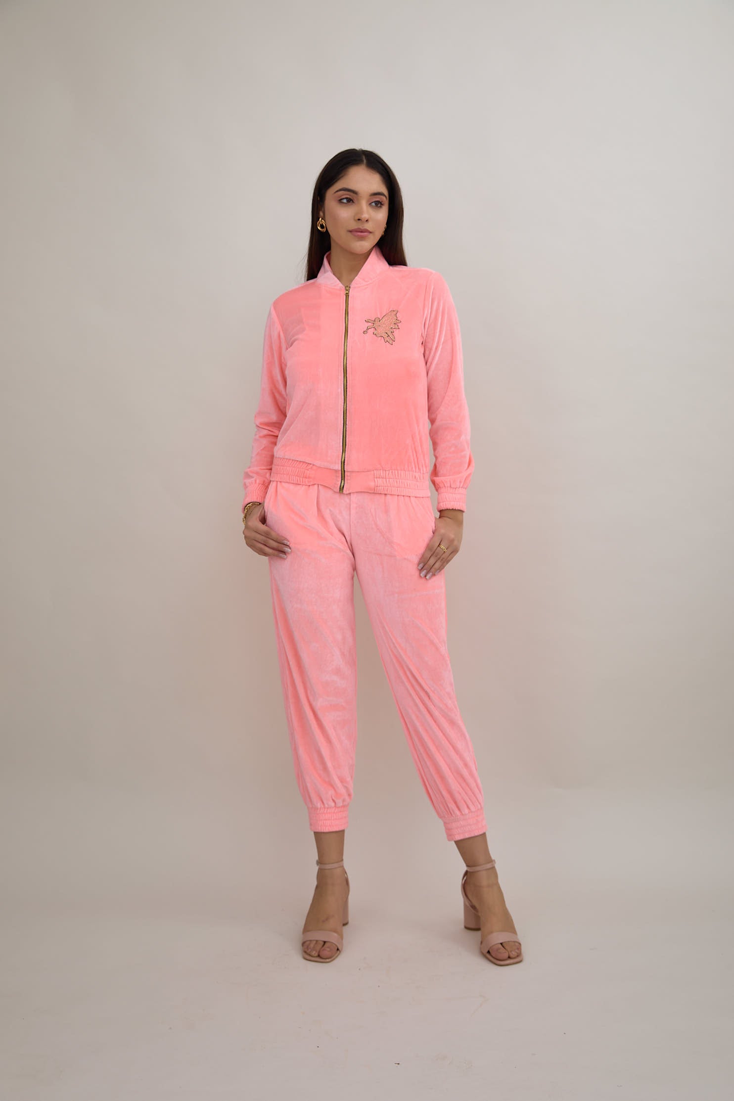 Peach tracksuit womens hot sale