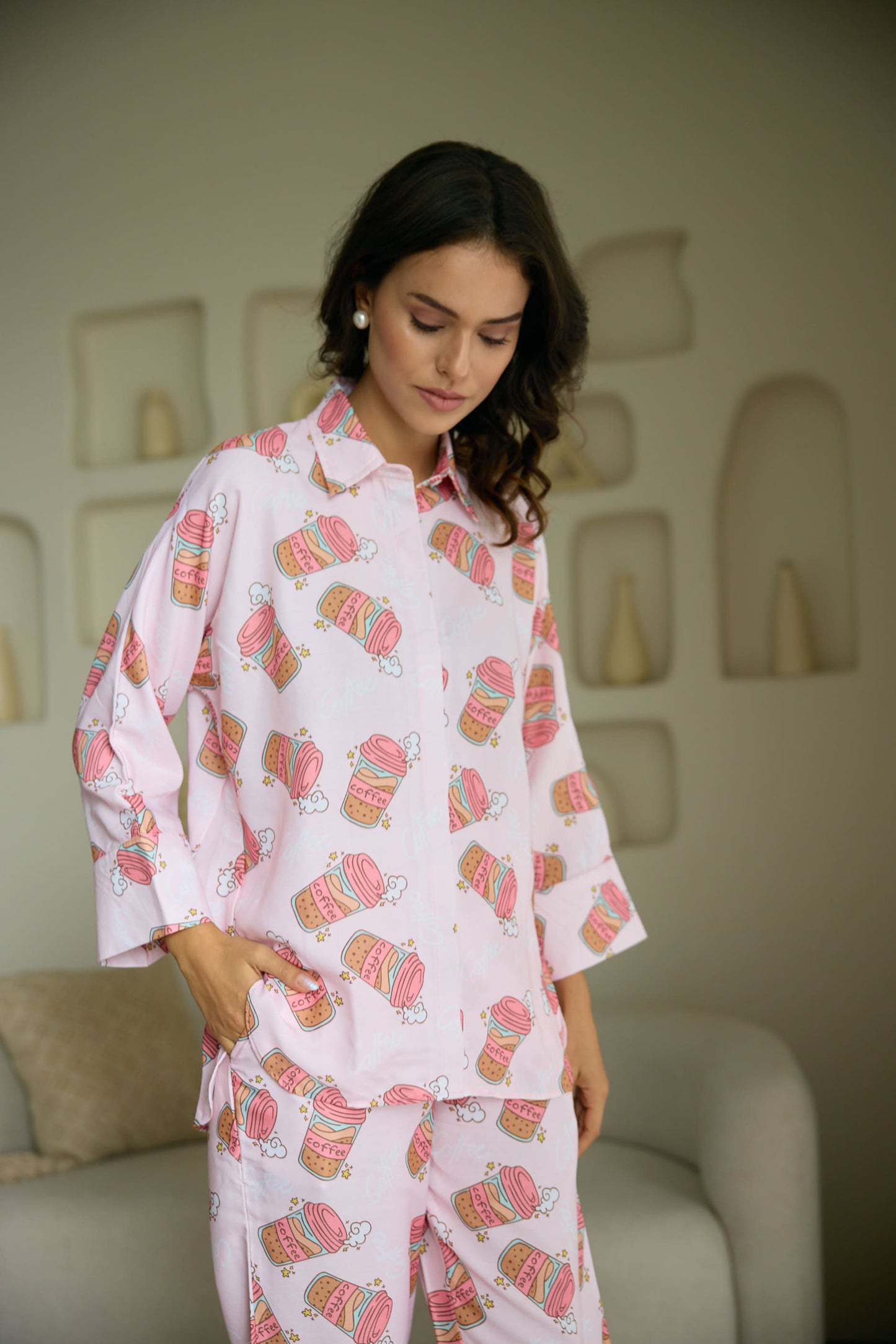 Coffee World | Boyfriend Fit | Nightwear (Women)