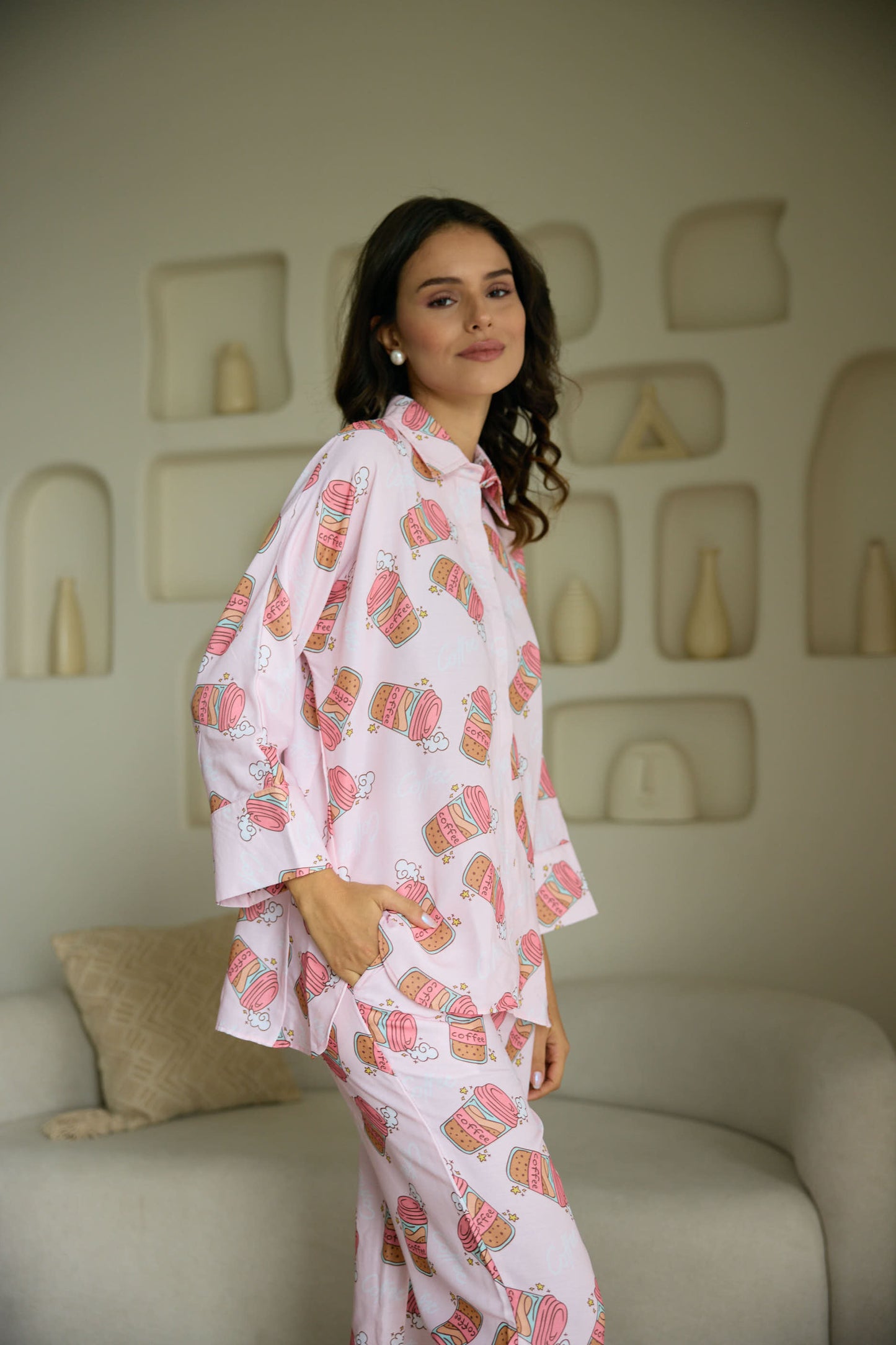 Coffee World | Boyfriend Fit | Nightwear (Women)