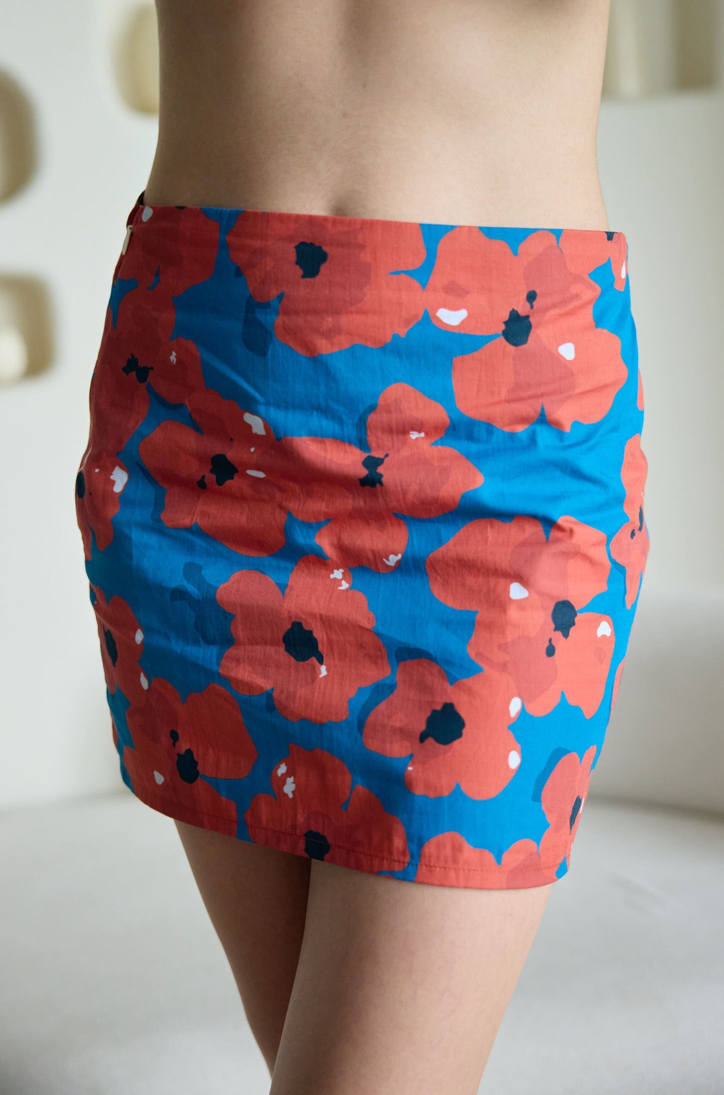 Floral Mini Skirt | Pure Cotton | Girl Coded (Women)