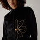 Floral Beauty (Black) Velvet Nightwear | The Winter Land (Women)
