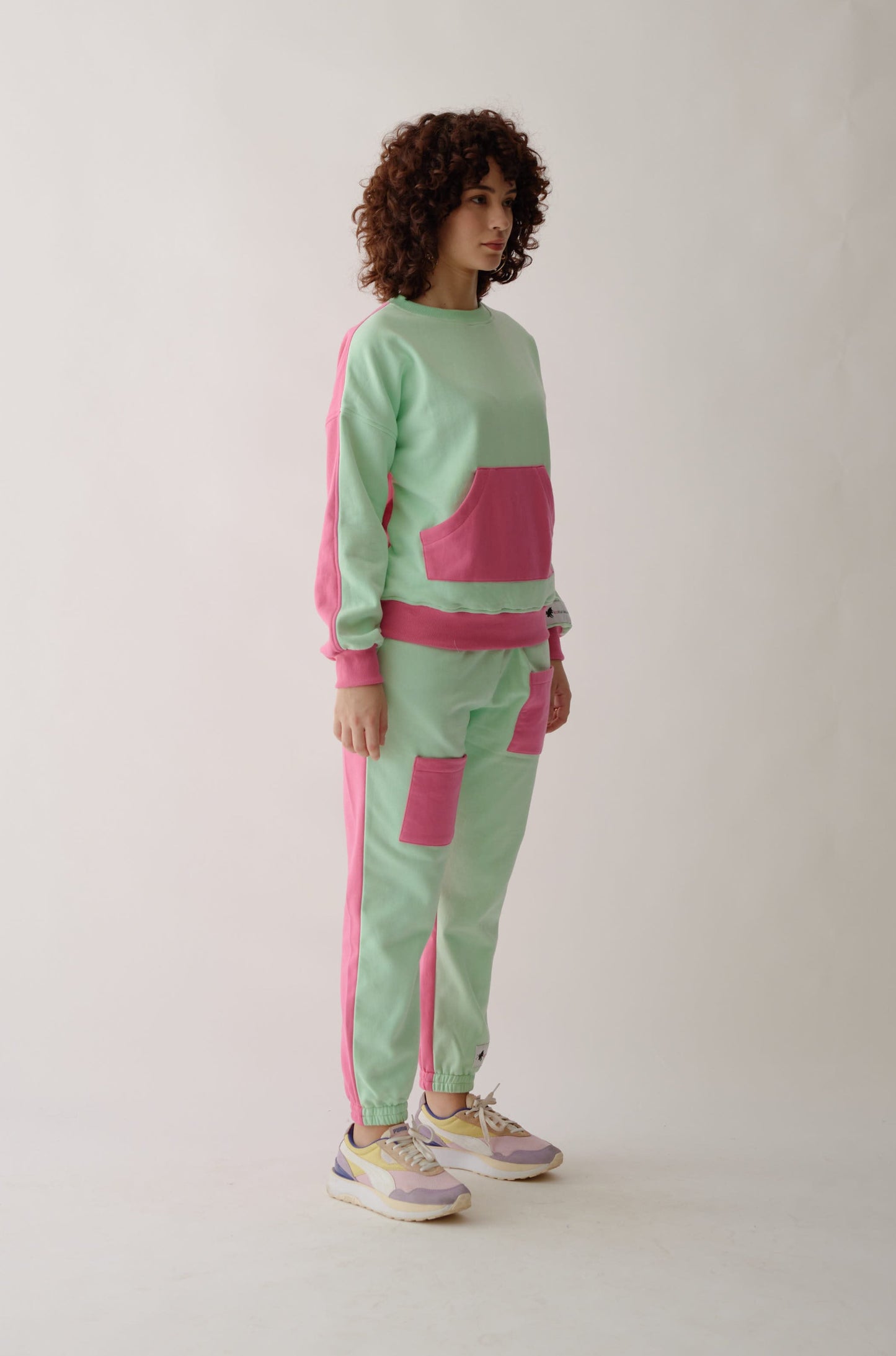Strawberry Mint | Sweatshirt Set | Colour Block (Women)