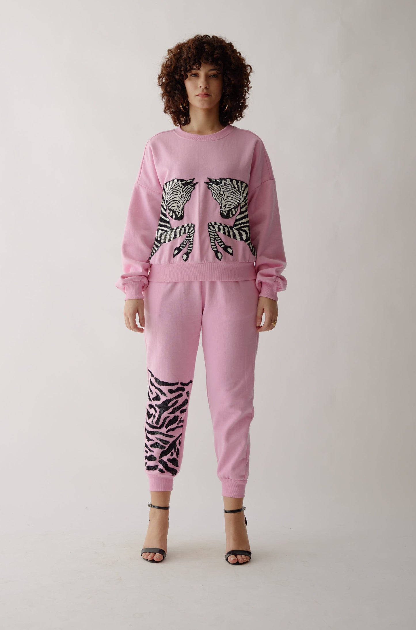 Land Of Zebras | Sweatshirt Set | Extrovert B (Women)