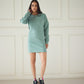 Green Sage Sweatshirt Dress (Women)