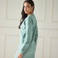 Green Sage Sweatshirt Dress (Women)