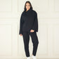 FLOWER BED | Black | Tracksuit SET (Women) - Winter Whispers