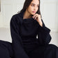 FLOWER BED | Black | Tracksuit SET (Women) - Winter Whispers