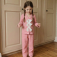 Blush Pink Ribbon Pure Cotton Kids Nightwear