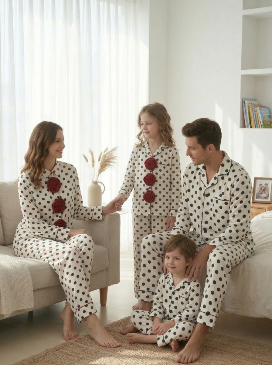 Polka Roses Kids Nightwear