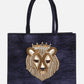 The Sparkling Lioness Tote Bag (Blue)