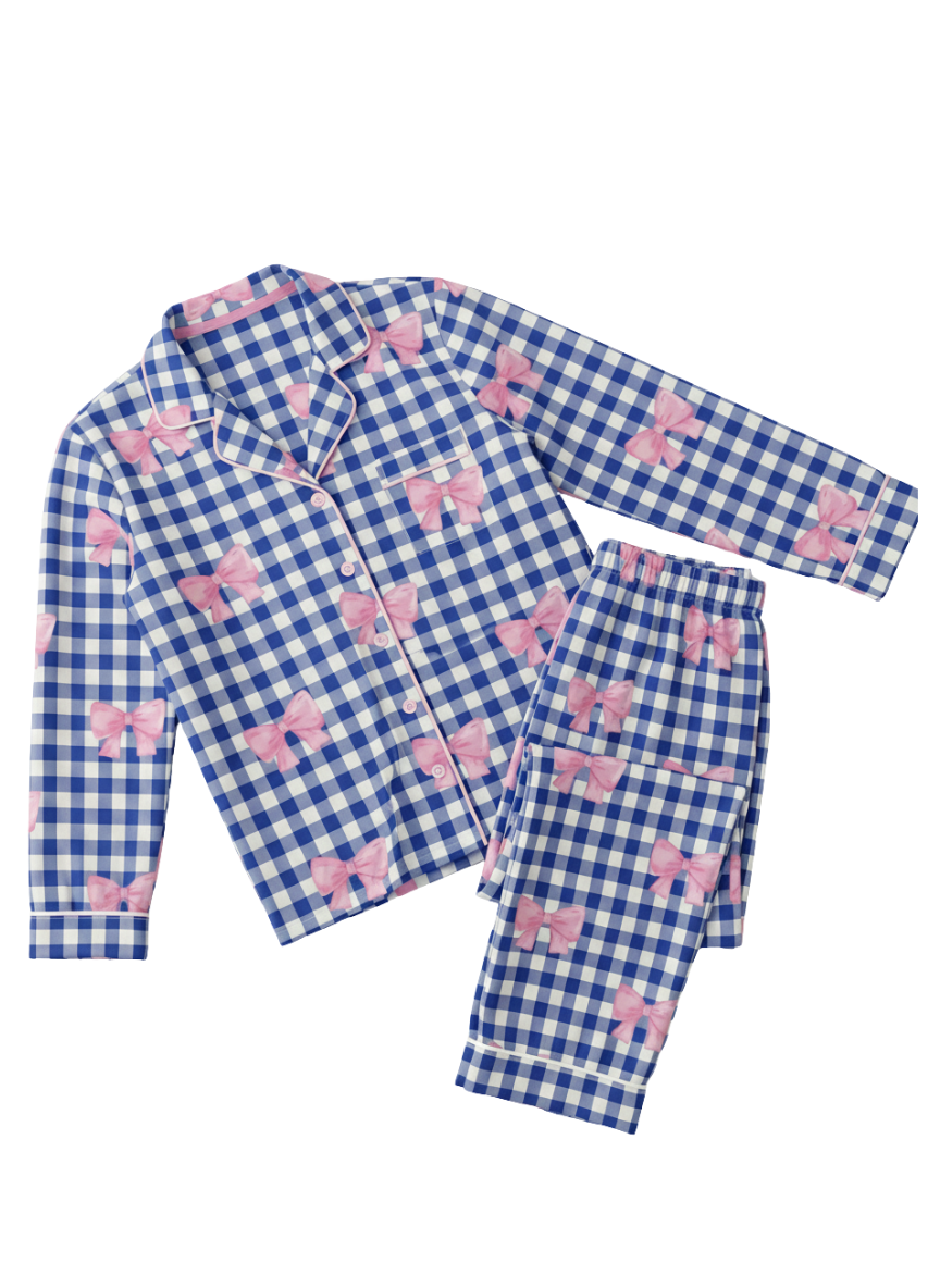 Bow Checks Nightwear
