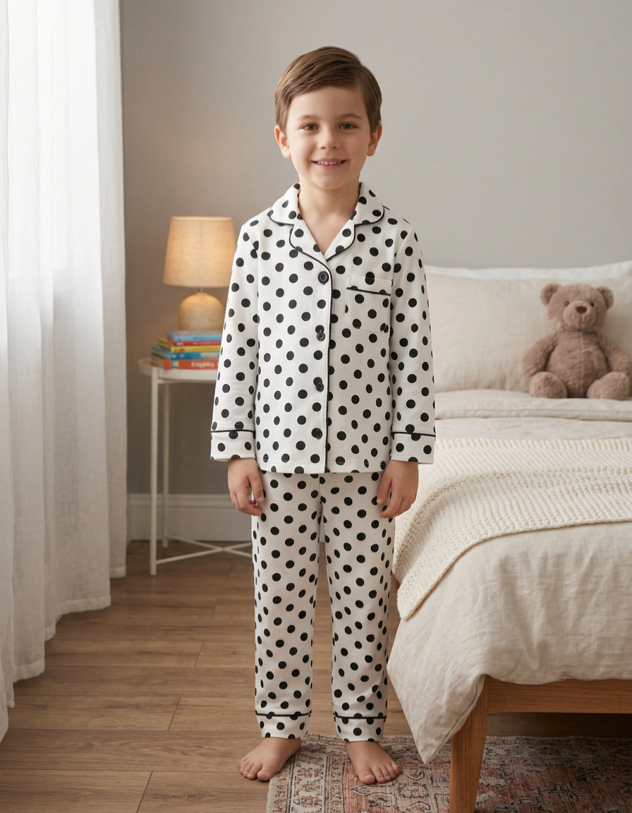 Polka Dots Kids Nightwear