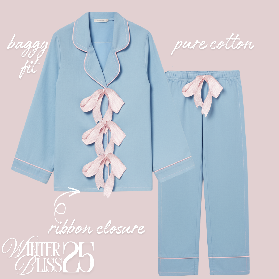 Soft Blue Hues Pure Cotton Nightwear