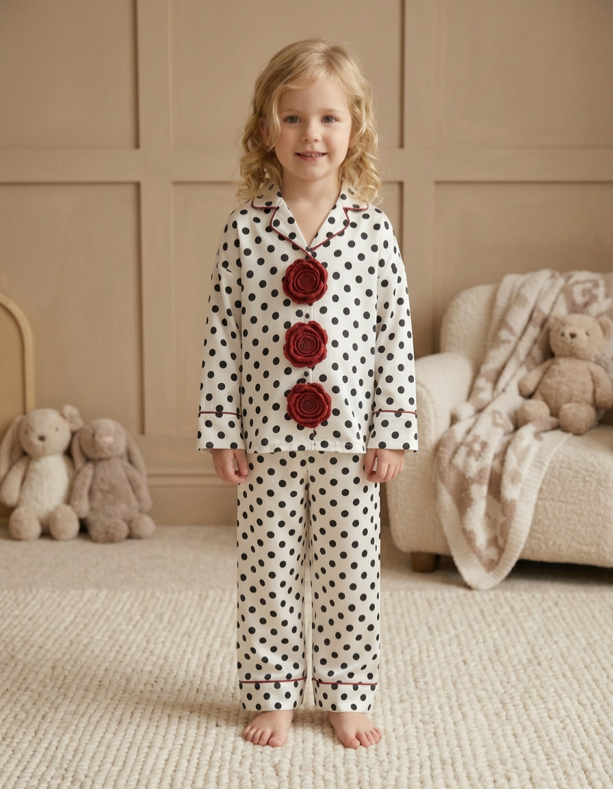 Polka Roses Kids Nightwear