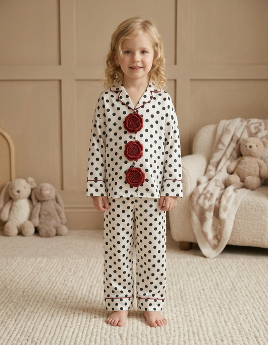 Polka Roses Kids Nightwear