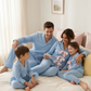 Soft Blue Hues Couple Nightwear
