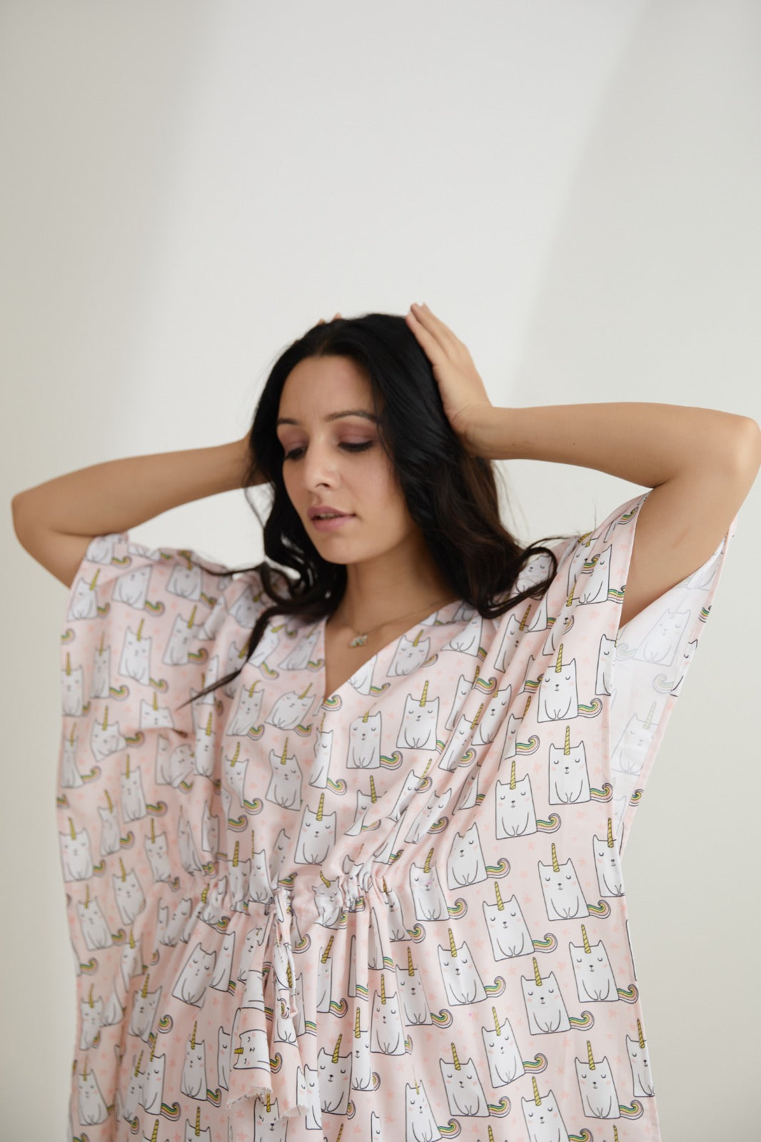 Ferry Unicorn| The Zoey Collection | Printed Kaftan