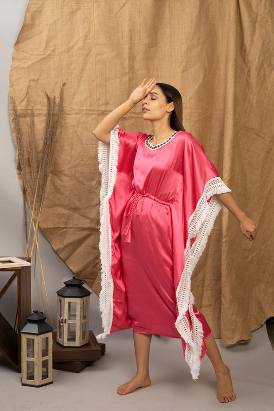 Pink| The Zoey Collection | Printed Kaftan