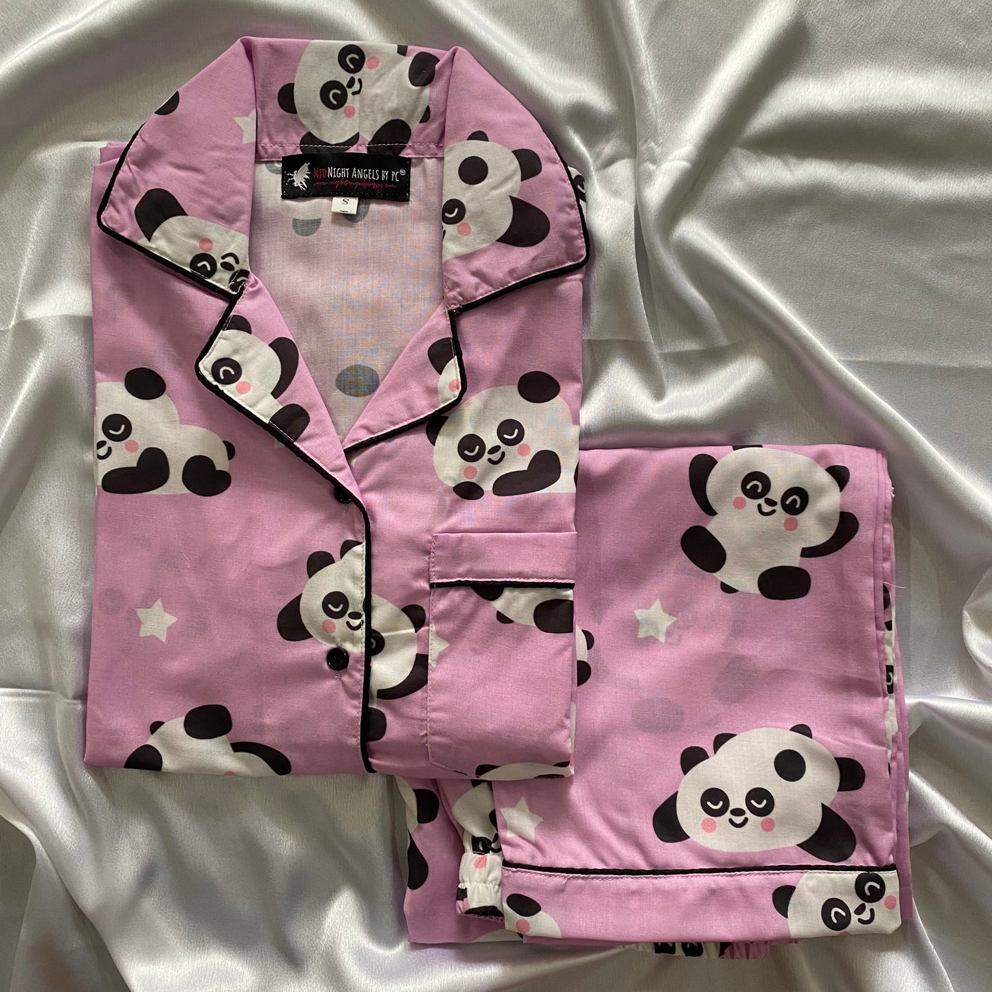 Lilac Panda (Full Sleeves) Nightwear Set (Women)