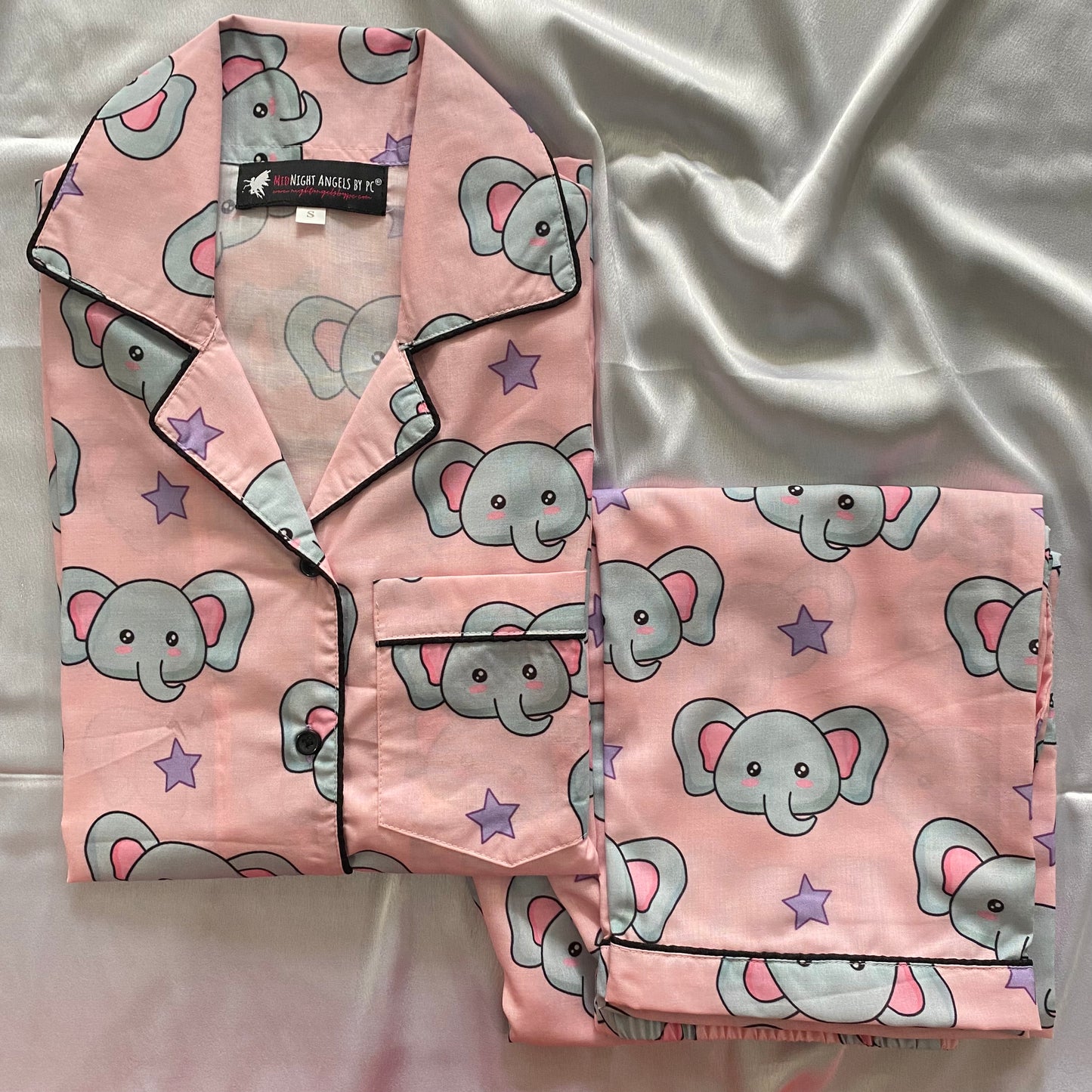 Starry Elephant (Full Sleeves) Nightwear Set (Women)