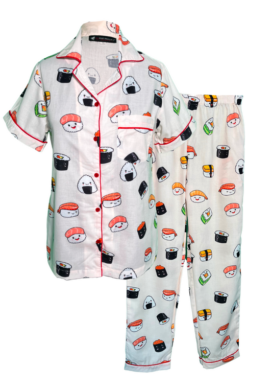 Sushiiiii (Half Sleeves) Nightwear Set (Women)