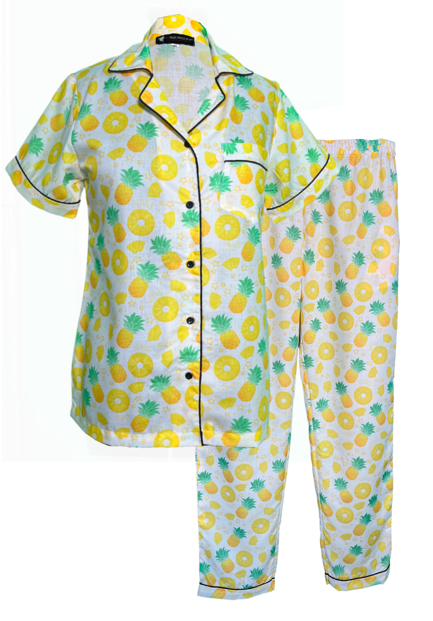 Peaky Pineapple (Half Sleeves) Nightwear Set (Women)