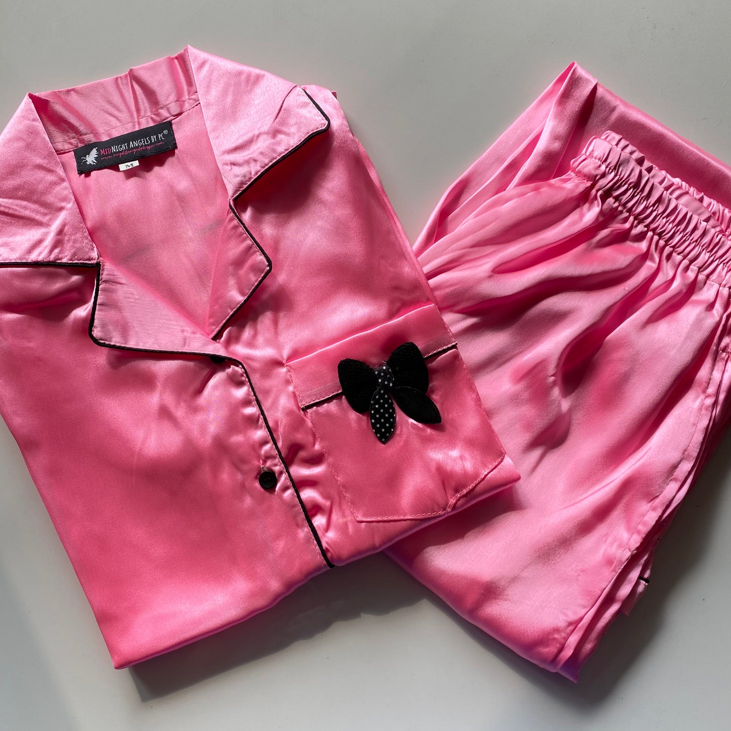 Pink Satin Nightwear