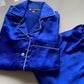 Royal Blue Satin Nightwear