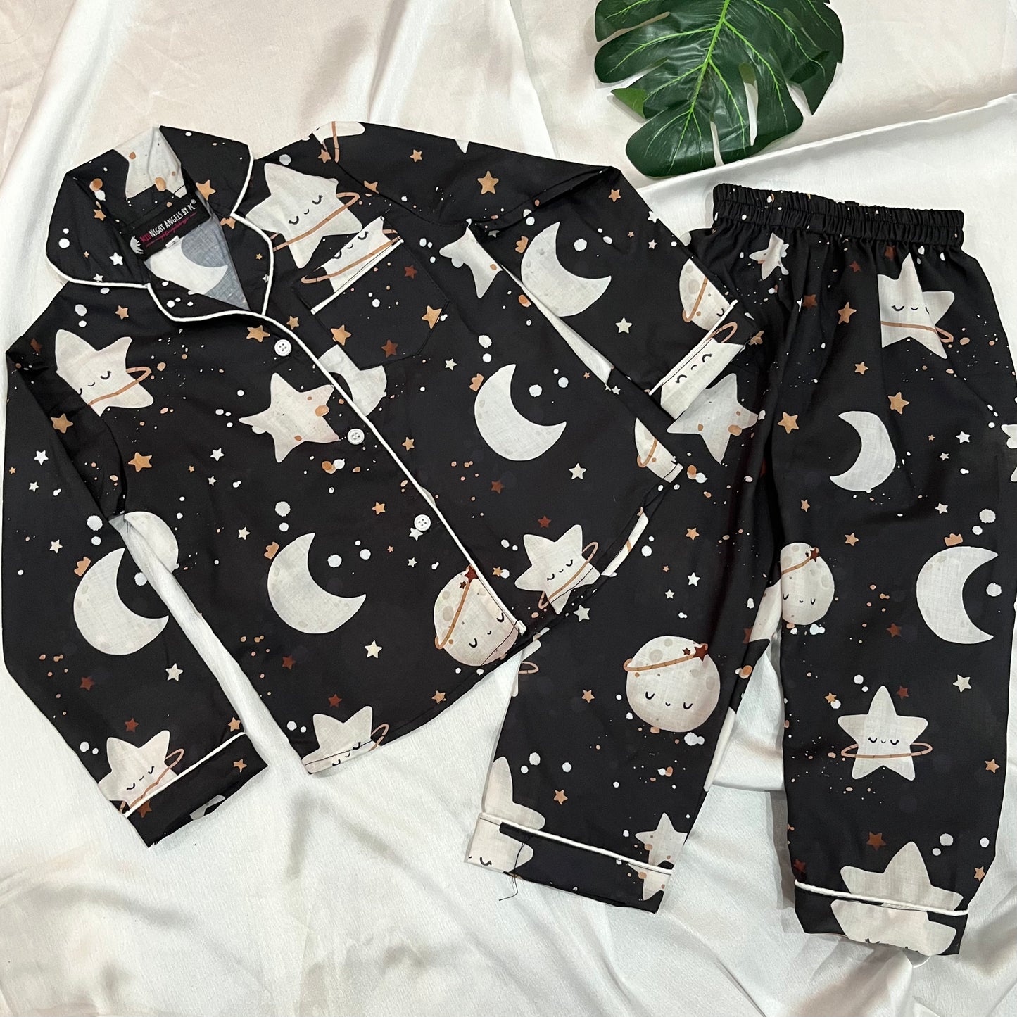 Starry Nights Kids Nightwear Set (Full Sleeves)