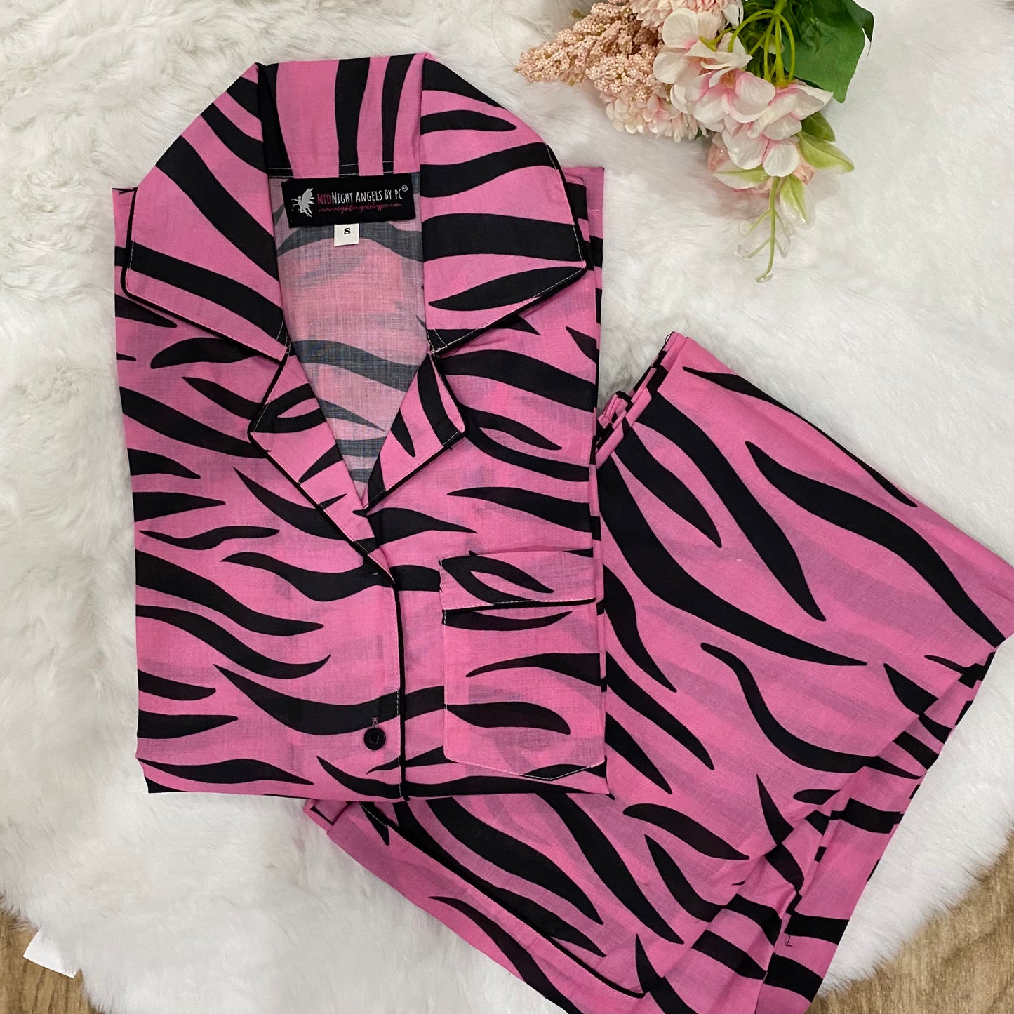 Pretty In Pink (Full Sleeves) Nightwear Set (Women)