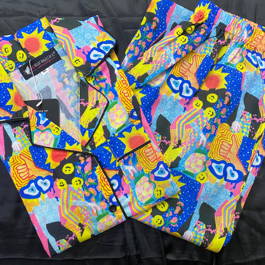 Blue Abstract Nightwear (ON SALE)