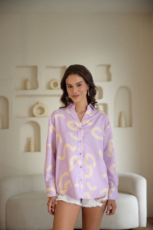 Lilac Honey | Casual Fit | Shirt (Women) Girl Coded