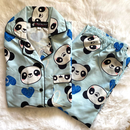 Hey, Panda Nightwear (Half Sleeves)