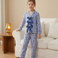 Blue Gingham Kids Nightwear (Ribbon)