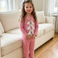 Blush Pink Ribbon Pure Cotton Kids Nightwear