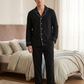 Classic Black Cotton Couple Nightwear