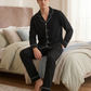 Classic Black Cotton Couple Nightwear