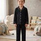 Classic Black Cotton Kids Nightwear