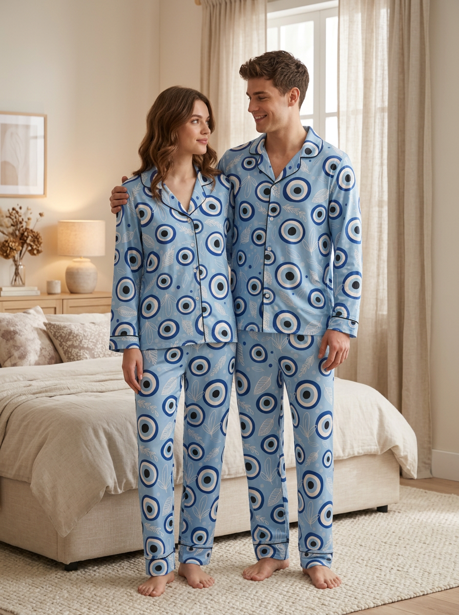 Evil Eye Couple Nightwear